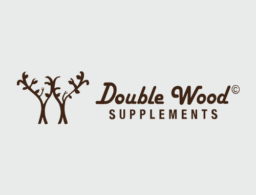 Double wood supplements logo featuring two barks